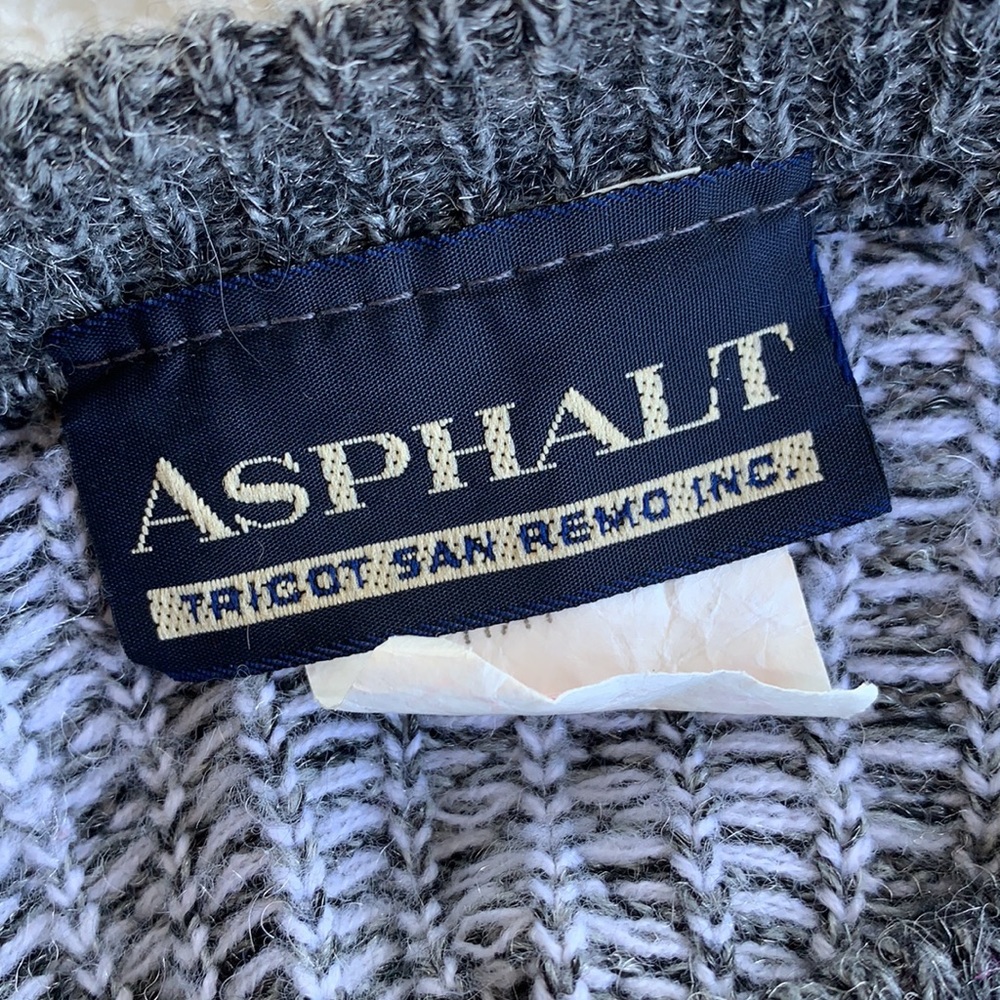 Men’s retro knit Asphalt sweater - Picture 3 of 4